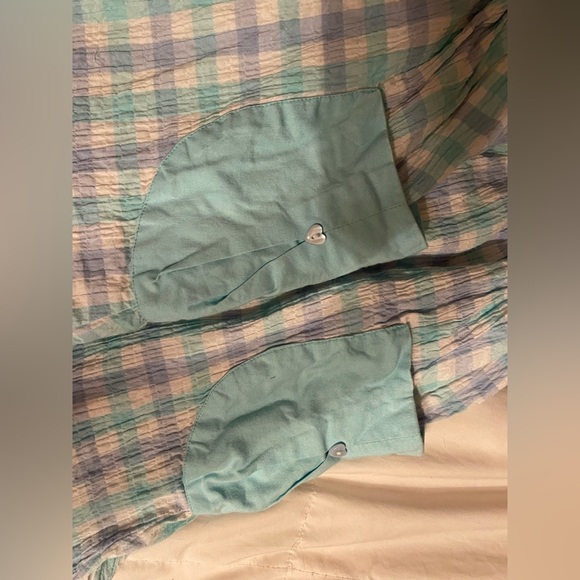 Well Dressed Wolf Aqua and White Checkered Dress set - Picture 3 of 6